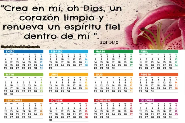 Calendarios Click para ver mas